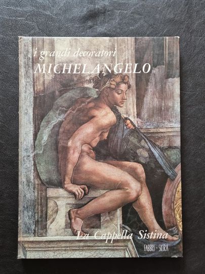 Discover Michelangelo Art Book "The Sistine Chapel" Year 1968. Dimensions 26.5 x 36.5 cm.