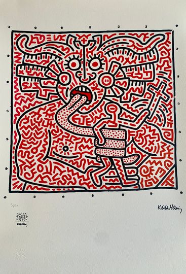 Discover KEITH HARING - Lithograph - 50 x 70 cm