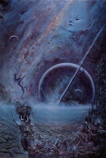 Discover Michael Whipple (aka Sky Jones) "Transition #6" Limited Edition Hand-Signed Surrealist Lithograph