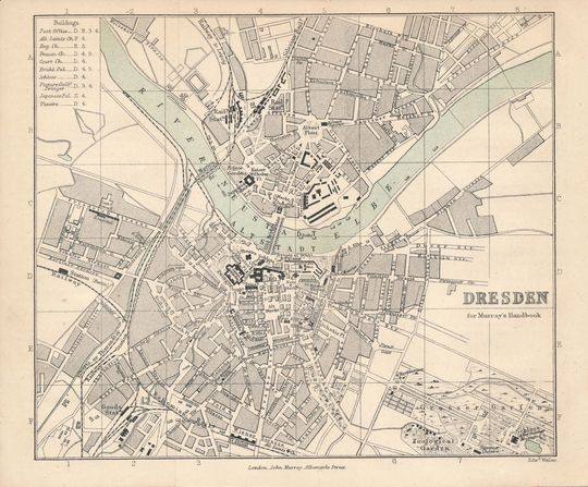 Discover 1877 Dresden Germany Antique Map