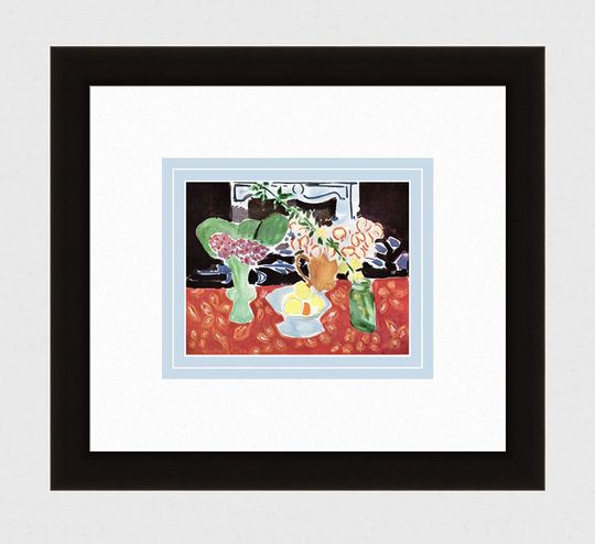 Discover 1945 MATISSE Antique Print "Christmas Roses & Saxifrages" Custom Framed SIGNED COA