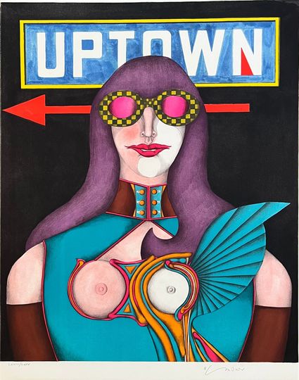 Discover Richard Lindner original art print signed