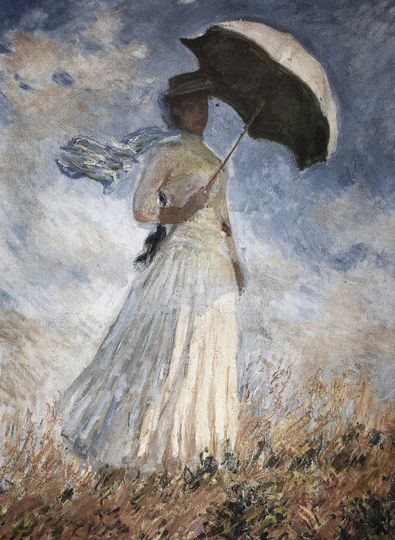 Discover Claude Monet, Woman With A Parasol Facing Right Aka Study Of A Figure Outdoors, Plate Signed Lithograph