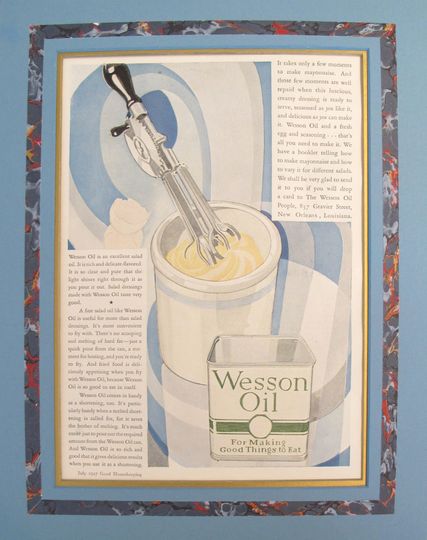 Discover 1920's Vintage American Advertisement - Good Housekeeping magazine - Wesson Oil "For Making Good Things to Eat"