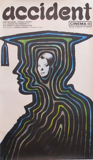 Discover 1967 Original Vintage British Movie Poster, "Accident" by Stanislaw Zagorski