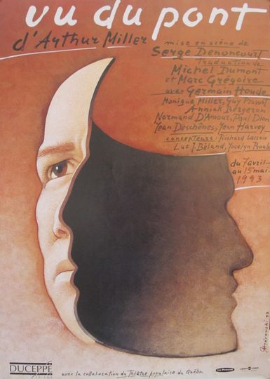 Discover 1993 Original Vintage Theatre Poster - Vu du pont (A view from the bridge) - Play by Arthur Miller - Mieczysaw Growski