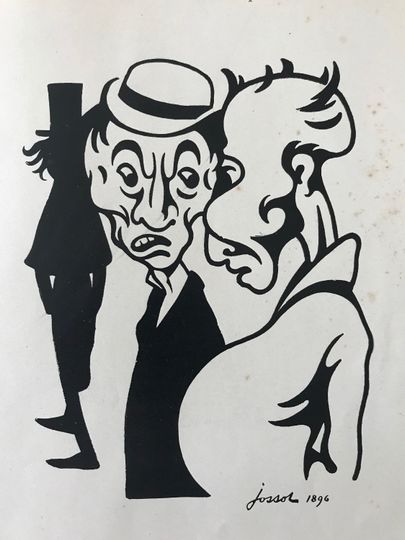 Discover 1896 Original French Art Nouveau Sheet, Mince de Trognes!!! C'est un Artiste ...