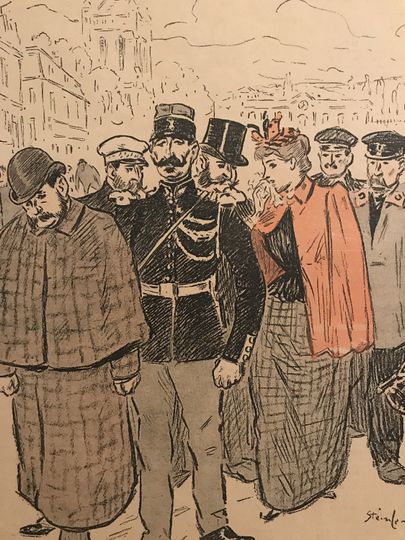 Discover 1893 Original French Art Nouveau Poster, Gil Blas Cover Ce Cochon de Morin (Maupassant)