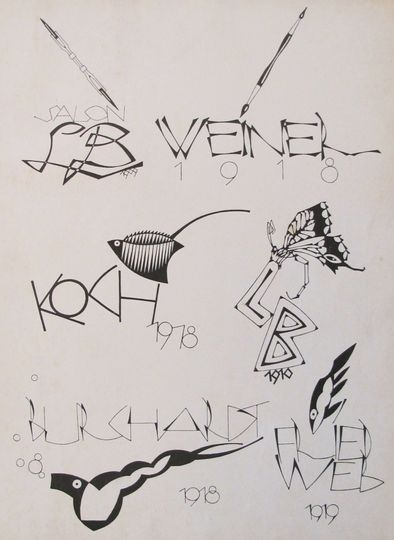 Discover 1923 Original German Poster, Doodle #1/Weiner - Julius Klinger