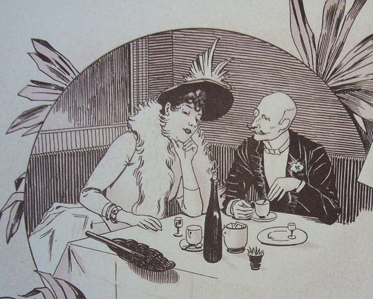 Discover 1890s Original French Art Nouveau Poster, Les Programmes Illustres, La Rue Menu - Gerbault