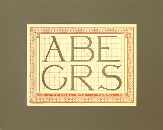 Discover 1907 Dutch Letterpress Sheet, Matted (ABE GRS)