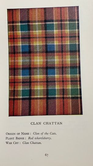 Discover Clan chattan 1961 original vintage print from the clans and tartans of scotland by robert bain