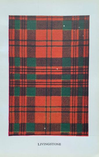 Discover Livingstone 1949 original vintage print from the clans and tartans of scotland by robert bain