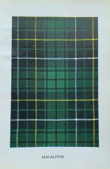 Discover Macalpine 1949 original vintage print from the clans and tartans of scotland by robert bain