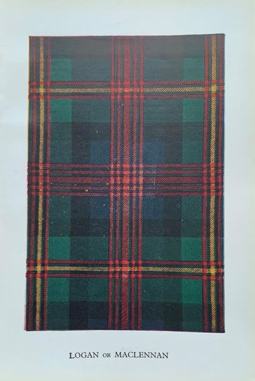 Discover Logan or maclennan 1949 original vintage print from the clans and tartans of scotland by robert bain