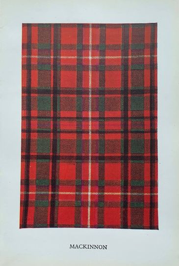 Discover Mackinnon 1949 original vintage print from the clans and tartans of scotland by robert bain