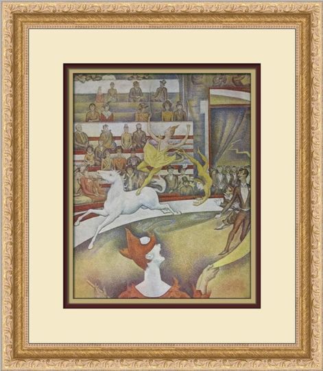 Discover Georges Seurat Circus Custom Framed Print