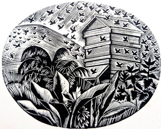Discover 1946 Eric Ravilious Wood Engraving for Ambrose Heath's Country Life Cookery Book  Sheet Size Approx. 3 x 4.75 Inches