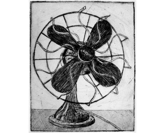 Discover Westinghouse Fan (original etching)