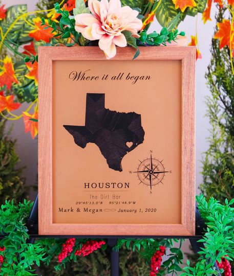 Discover Personalized First Date Memory Map Gift