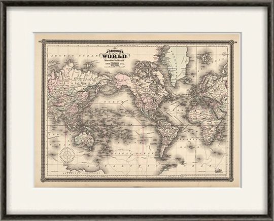 Discover Vintage World Map Art Print for Travel and Home Decor