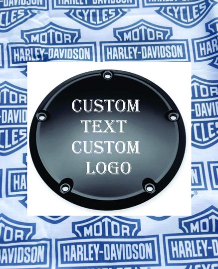 Discover Harley custom made derby cover your text or logo
