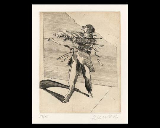 Discover CLAUDE WEISBUCH (French, 1927-2014), (title unknown), ca. 1980, drypoint, pencil signed.