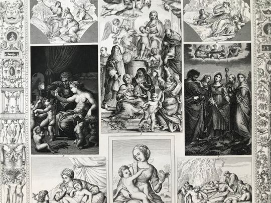 Discover 1849 Large Original Antique Engraving - Mounted and Matted - Available Framed - Renaissance - Madonna - Catholicism - Italy - Italian Art