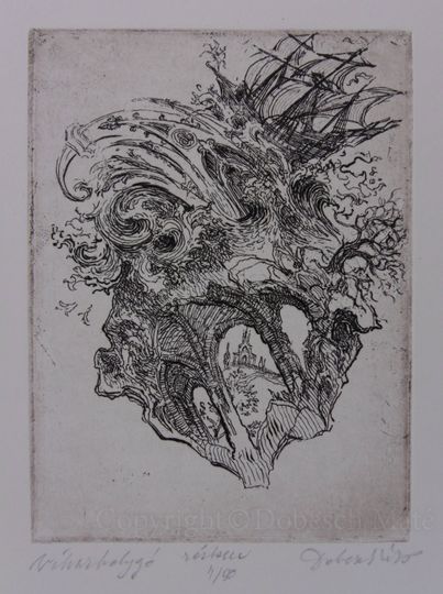 Discover Storm Planet, etching, Dobesch Mt, graphics, home decoration, artwork, romantic, mystical