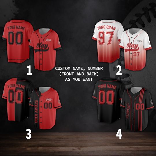 Discover Custom Stray Kids Kpop Baseball Jersey
