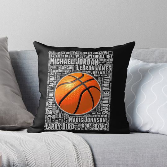 Discover GREATEST BASKETBALL PLAYER OF ALL TIME Throw Pillow