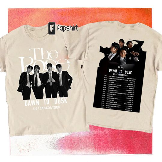 Discover The Rose 2023 Dawn To Dusk US and Canada Tour Shirt, The Rose Kpop Shirt