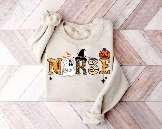 Discover Halloween Nurse Spooky Sweatshirt