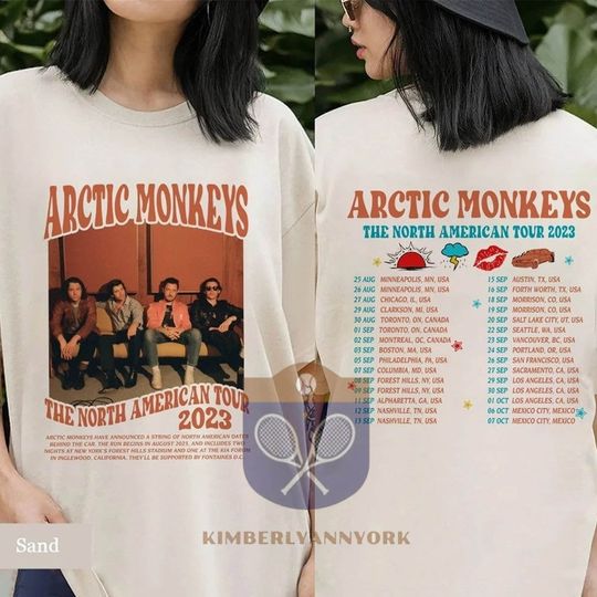 Discover Arctic Monkeys Band Tour 2023 Shirt, Arctic Monkeys Merch, AM Album Shirt