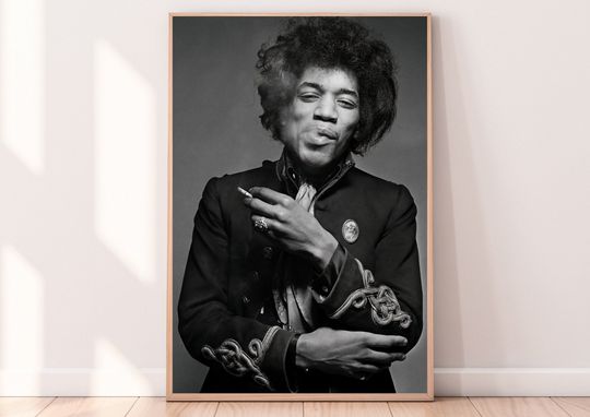 Discover Jimi Hendrix Poster, Rock Legend Music Poster