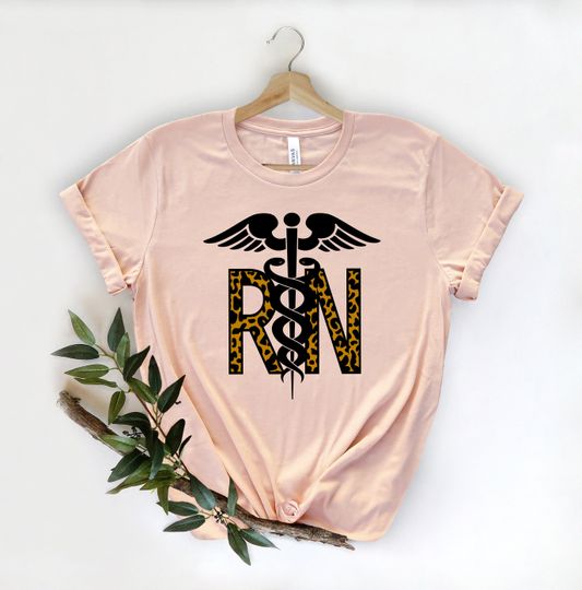 Discover RN Leopard Nurse Shirt Design