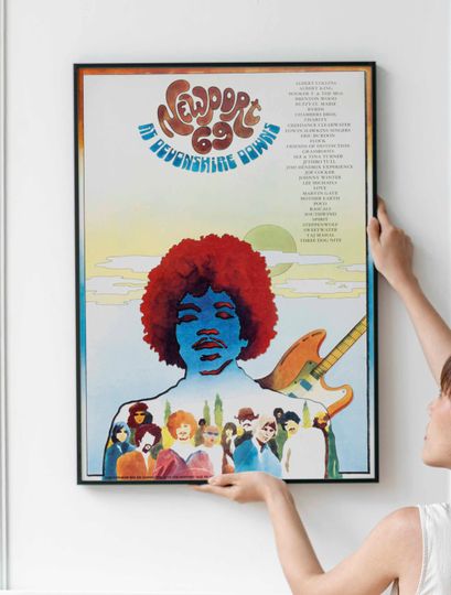 Discover Jimi Hendrix Experience 1969 "Newport 69" Festival Concert Poster