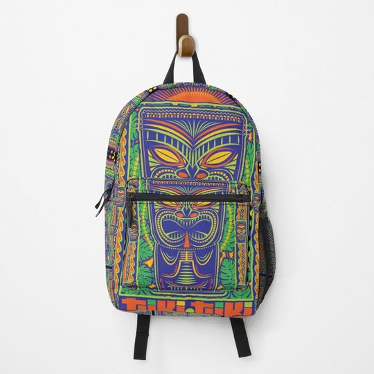 Discover Bright Sunrise Tiki Tiki Backpack