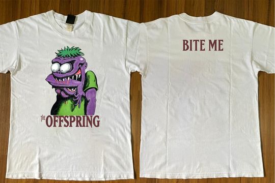 Discover The Offspring Bite Me 1995 T-Shirt, The Offspring Shirt