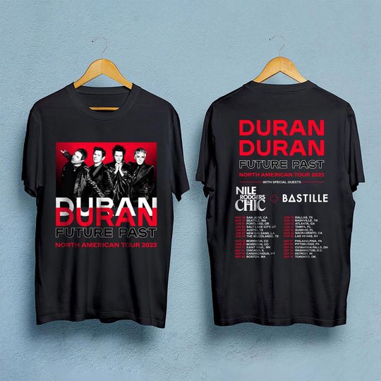Discover Duran Duran Future Past Tour T-Shirt, North American 2023 Tour Shirt