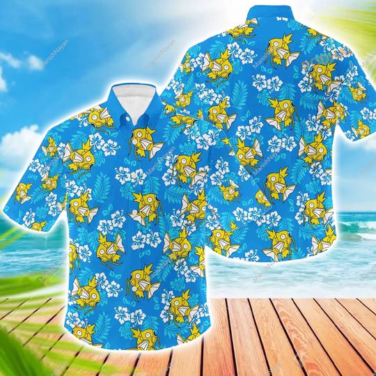Discover Magikarp PKM Hawaiian Shirt, PKM Hawaiian Shirt