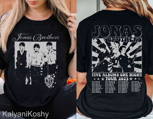 Discover Jonas Brothers Vintage Shirt, 90s Band Tee