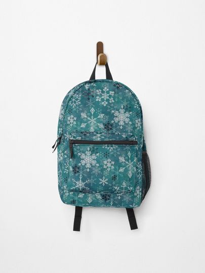 Discover Snowflake Crystals in Teal | Backpack
