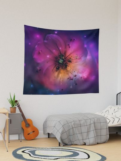 Discover I Love Plants - Space Flower | Tapestry