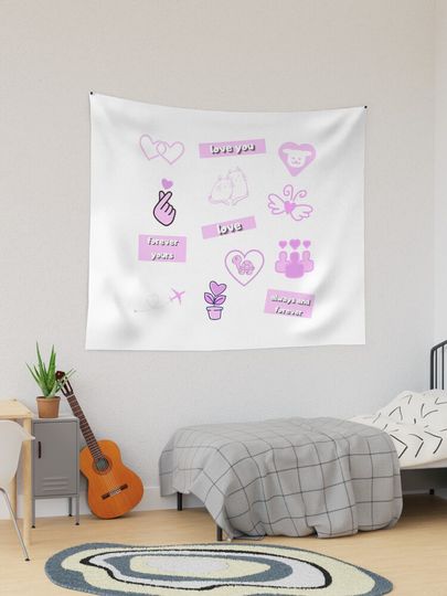Discover love aesthetic pink | Tapestry