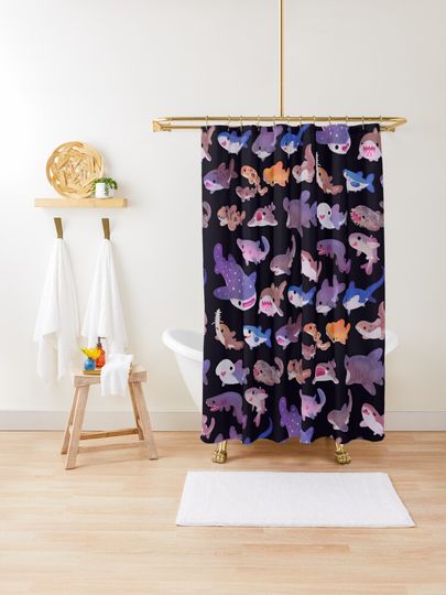 Discover Shark day | Shower Curtain