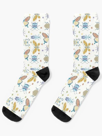 Discover Doodle Smart Bugs [light] | Socks