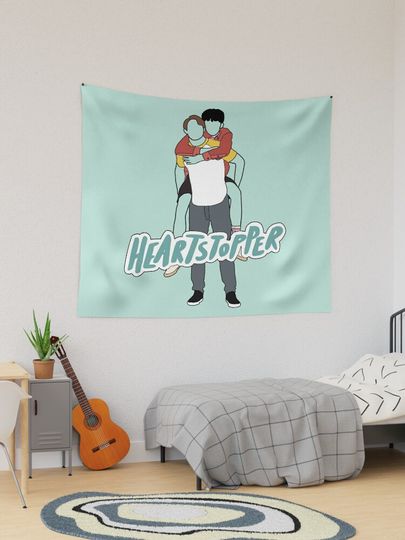 Discover Heartstopper - Nick carrying Charlie on back | Tapestry