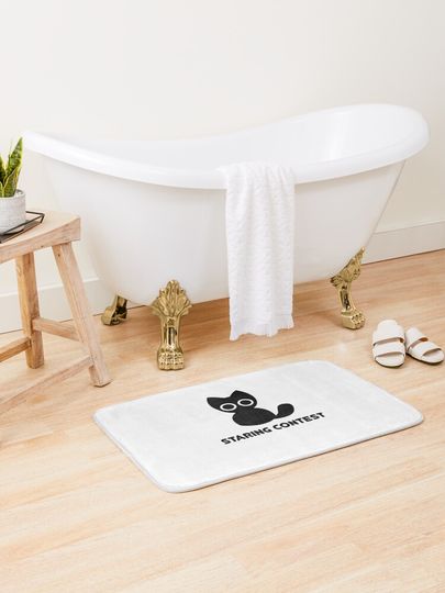 Discover Staring contest | Bath Mat