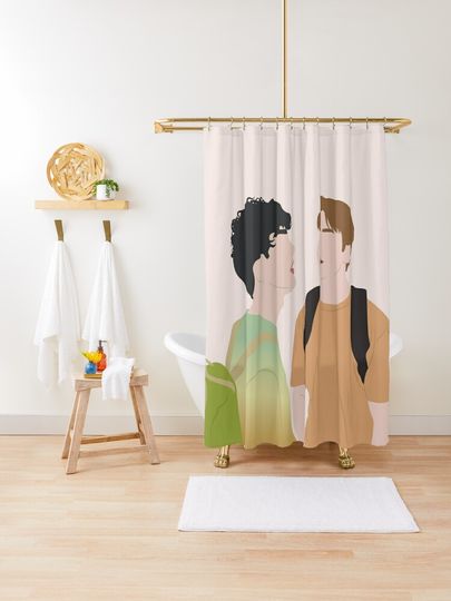 Discover Mon Amour. Oh my god, you are so cringe! You don&apos;t look like you&apos;re cringing. You look like you&apos;re blushing. | heartstopper, nick charlie | Shower Curtain
